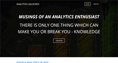 Desktop Screenshot of analyticsunlocked.com